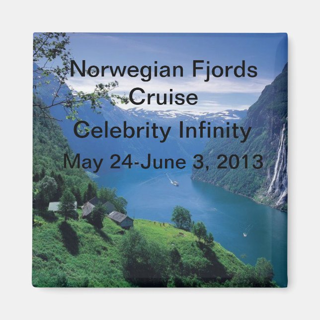 Norwegian Fjords Cruise Magnet (Front)