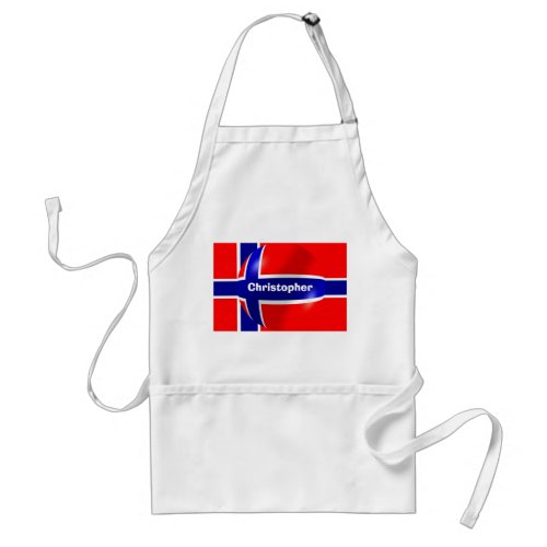 Norwegian Flag Adult Apron