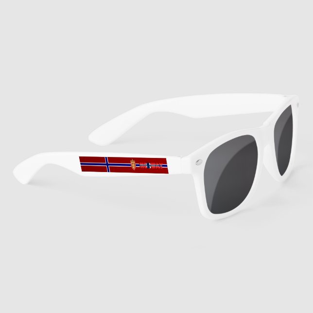 Norwegian flag and Coat of arms Sunglasses (Right)
