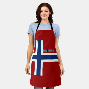 Norwegian flag apron