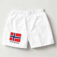 Norwegian flag boxer shorts underwear for men