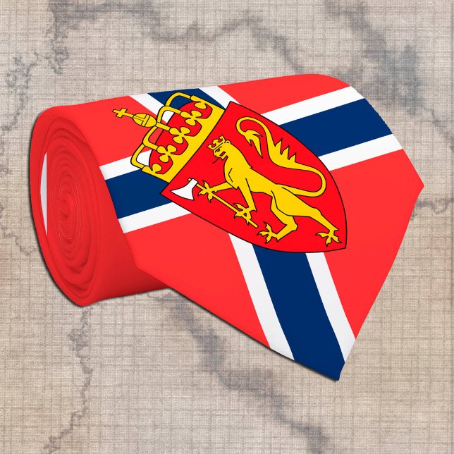 Norwegian Flag & business Norway, travel /sports Neck Tie (Creator Uploaded)
