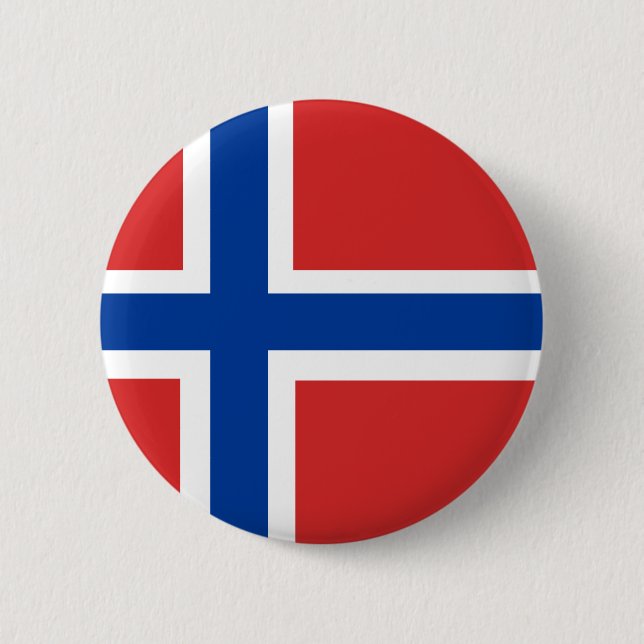 Norwegian Flag Button (Front)
