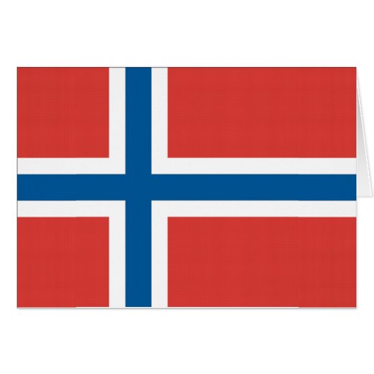 Norwegian Flag Cards (Front Horizontal)