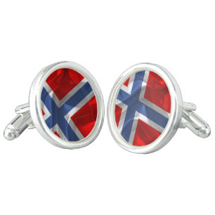 Norwegian flag cufflinks