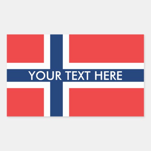 Norwegian flag custom stickers