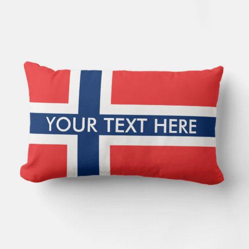 Norwegian flag custom throw pillows for Norway