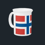Norwegian Flag Drink Pitcher<br><div class="desc">Flag of Norway</div>