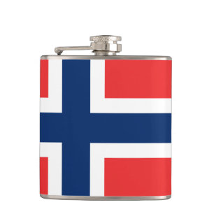 Norwegian flag Flask