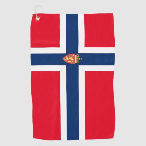 Norwegian flag golf towel