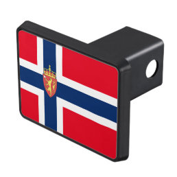 Norwegian flag hitch cover