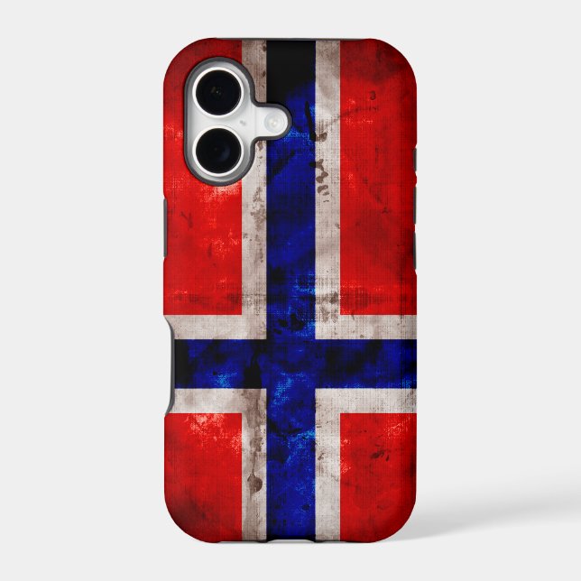 Norwegian Flag Iphone Case (Back)