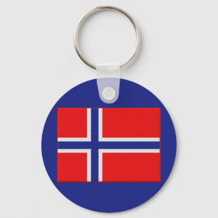 Norwegian Flag Keychain