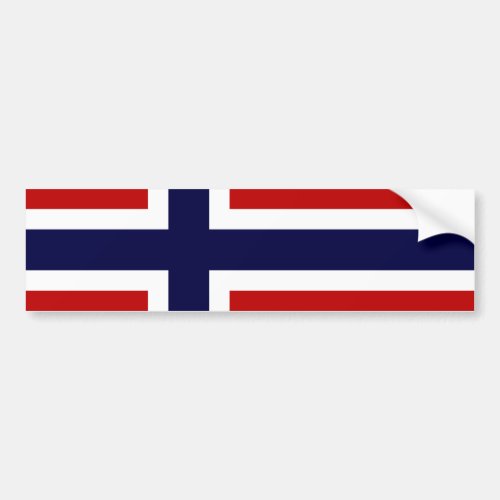 Norwegian Flag _ Kongeriket Norge _ Norsk Flagg Bumper Sticker