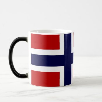 Norwegian Flag - Kongeriket Norge - Norsk Flagg Magic Mug by Hakonart at Zazzle