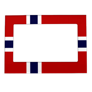 Norwegian Flag - Kongeriket Norge - Norsk Flagg Magnetic Frame