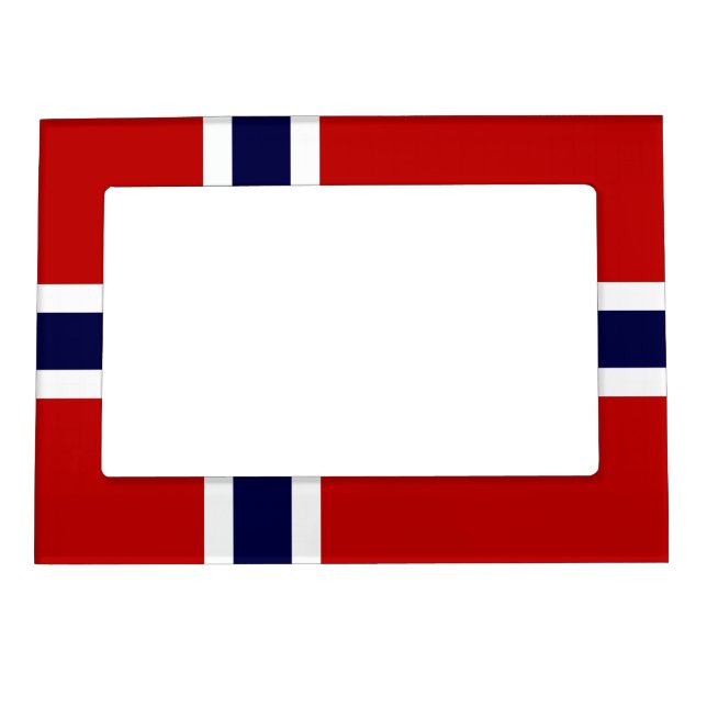 Norwegian Flag - Kongeriket Norge - Norsk Flagg Magnetic Frame (Front)