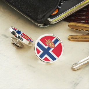 Norwegian flag lapel pin