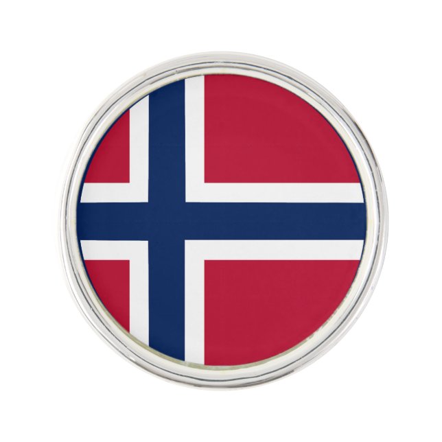 Norwegian Flag Lapel Pin (Front)