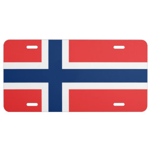 NORWEGIAN FLAG License Plate