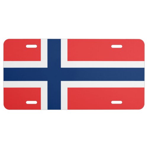 NORWEGIAN FLAG License Plate