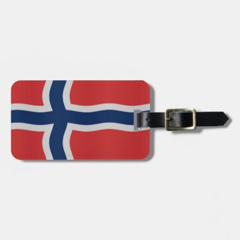 Norwegian Flag Luggage Tag by Funkyworm at Zazzle