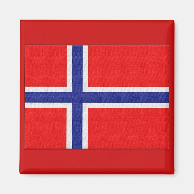Norwegian Flag Magnet (Front)