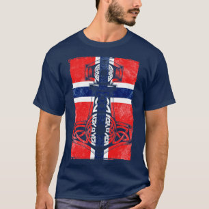 Norwegian Flag Mjlnir T-Shirt