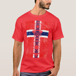 Norwegian Flag Mjlnir T-Shirt