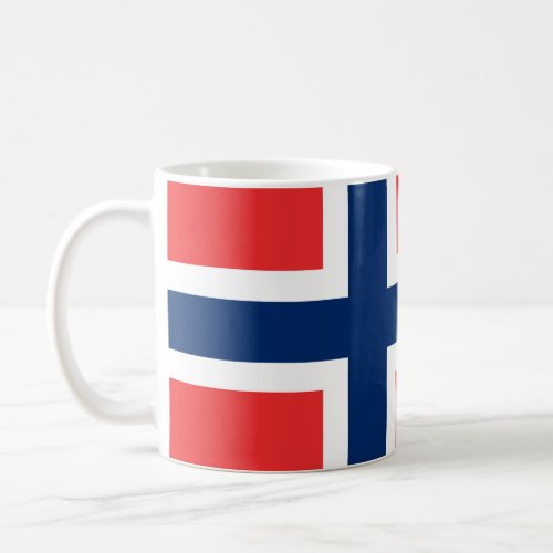 Norwegian flag mug