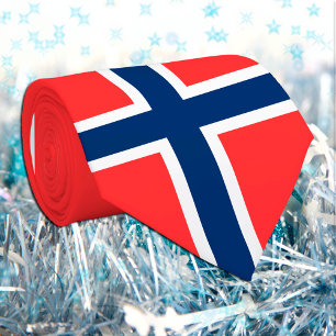 Norwegian Flag & Norway business, travel /sports N Neck Tie