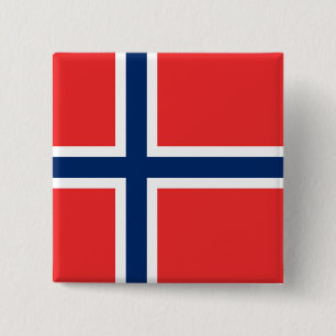 Norwegian Flag (Norway) Button