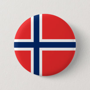 Norwegian Flag (Norway) Button