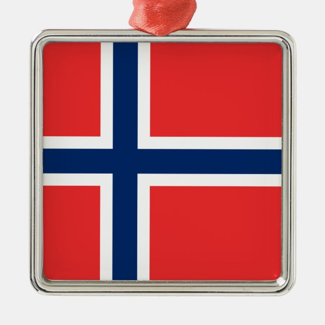 Norwegian Flag (Norway) Ceramic Ornament (Front)