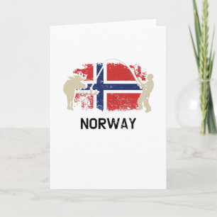 Norwegian Flag Norway Flag Card