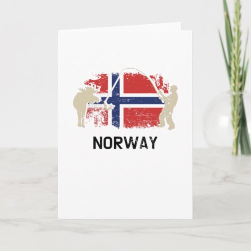 Norwegian Flag Norway Flag Card
