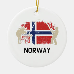 Norwegian Flag Norway Flag Ceramic Ornament