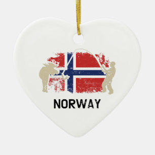 Norwegian Flag Norway Flag Ceramic Ornament