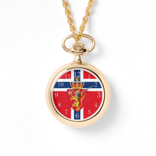 Norwegian flag  Norway flag Coat of Arms Watch