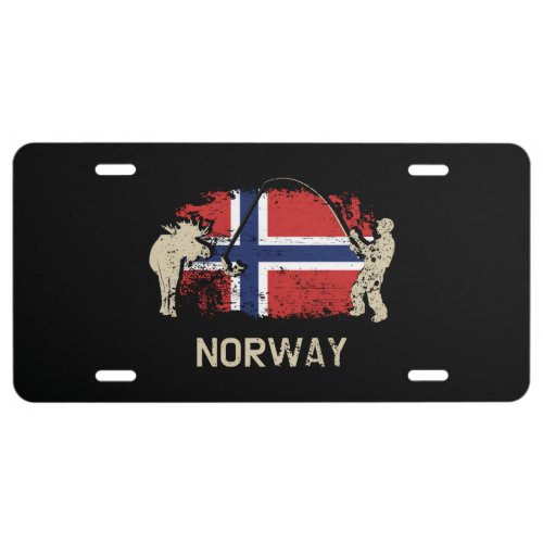 Norwegian Flag Norway Flag License Plate