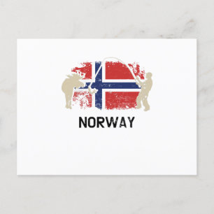 Norwegian Flag Norway Flag Postcard