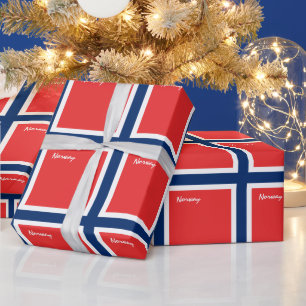 Norwegian Flag & Norway gifts /sports fans Wrapping Paper