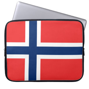 Norwegian Flag (Norway) Laptop Sleeve