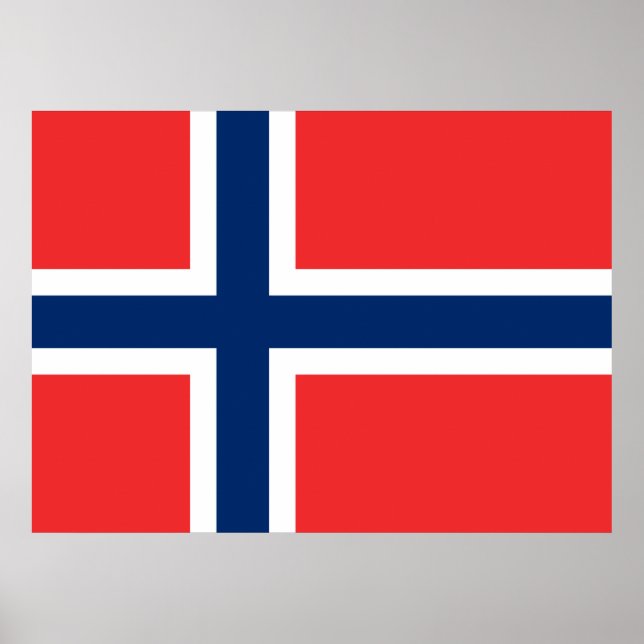 Norwegian Flag (Norway) Poster (Front)