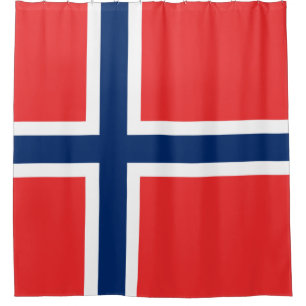 Norwegian Flag (Norway) Shower Curtain