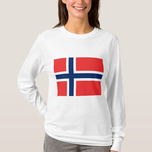 Norwegian Flag (Norway) T-Shirt (Front)