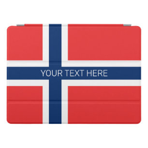 Norwegian flag of Norway custom 12.9 inch Apple iPad Pro Cover