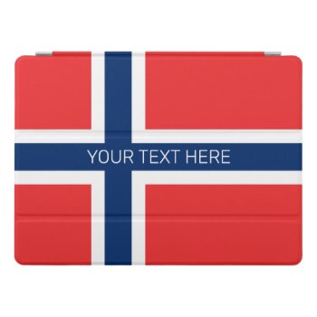 Norwegian Flag Of Norway Custom 12.9 Inch Apple Ipad Pro Cover by iprint at Zazzle