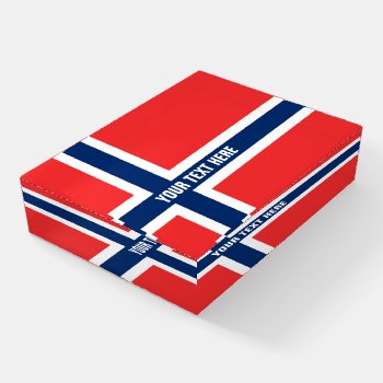 Norwegian Flag Of Norway Custom Paper Weight Gift by iprint at Zazzle