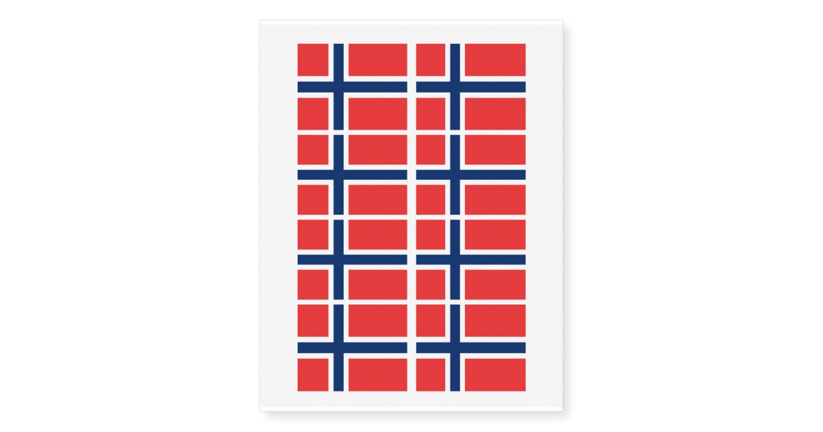 Norwegian Flag Of Norway Custom Temporary Tattoos Zazzle Com You can download and print it from your computer for free!! zazzle